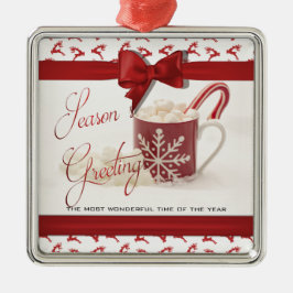 クリスマス最高のの祭日 メタルオーナメント