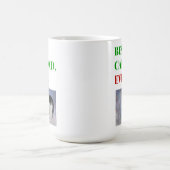 クリスマス最高のキャットパパの写真 コーヒーマグカップ (中央)