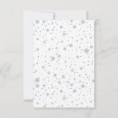 クリスマス最高のギフトの生まれたばかりの写真カード 出欠カード (裏面)