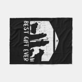 クリスマス最高のギフト出生クリスマスクリスチャン男性Wo フリースブランケット (正面(横))