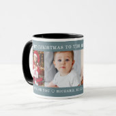 クリスマス最高のスGrandpaカスタムフォトギフトブラック マグカップ (正面左)