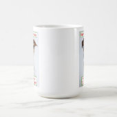 クリスマス最高のドッグパパのペットの写真 コーヒーマグカップ (中央)