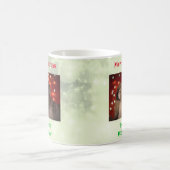 クリスマス最高のドッグパパのペットの写真 コーヒーマグカップ (中央)