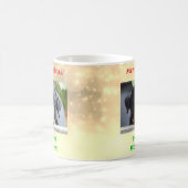 クリスマス最高のドッグパパのペットの写真 コーヒーマグカップ (中央)