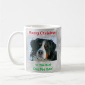 クリスマス最高のドッグパパのペットの写真 コーヒーマグカップ (左)