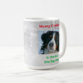 クリスマス最高のドッグパパのペットの写真 コーヒーマグカップ (正面右)