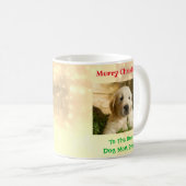 クリスマス最高のドッグママのペットの写真 コーヒーマグカップ (正面右)