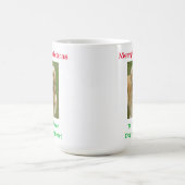 クリスマス最高のドッグママのペットの写真 コーヒーマグカップ (中央)