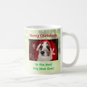 クリスマス最高のドッグママのペットの写真 コーヒーマグカップ
