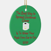 クリスマス最高の応援の広がり方 セラミックオーナメント (右)