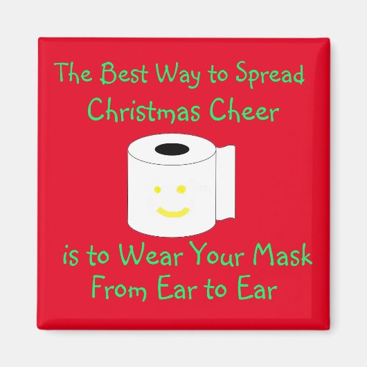 クリスマス最高の応援の広がり方 マグネット (正面)