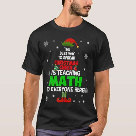 クリスマス最高の応援を広める方法は教え、 Tシャツ (正面)
