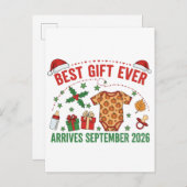 クリスマス最高の贈り物が9月2026に到着 案内ポストカード (正面/裏面)