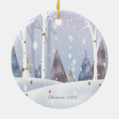 クリスマス最高の陶芸の世界の娘 セラミックオーナメント (裏面)