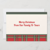 クリスマス最高の願い プライド写真カード 招待状 (裏面)