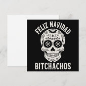 クリスマス最高 bitchachos 面白い皮肉なクリスマス シーズンカード (正面/裏面)