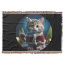 クリスマス服を着たミンスキンの子猫