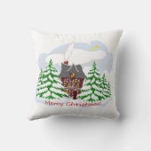 クリスマス来から家族の家へ クッション (裏面)