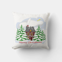 クリスマス来から家族の家へ クッション