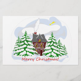 クリスマス来から家族の家へ 便箋