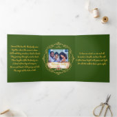 クリスマス来だが1年に1度の家族カード 三つ折りカード (内部)