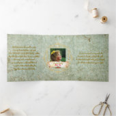 クリスマス来だが、一度の私のヒーロー折りカード 三つ折りカード (内部)