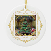 クリスマス来だが、年に一度のオーナメント#1 セラミックオーナメント (正面)