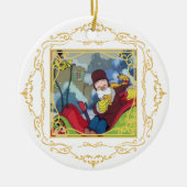 クリスマス来だが、年に一度のオーナメント#5 セラミックオーナメント (正面)