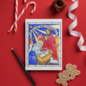 クリスマス来のハガキで恋感動的をする ポストカード