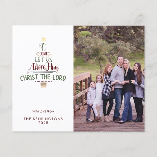 クリスマス来の写真を彼に崇拝する予算 (正面)