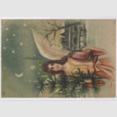 クリスマス来の木で町へエンジェル 薄葉紙 (正面)