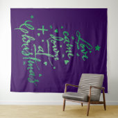 クリスマス来の木を愛する タペストリー (インサイチュ(横))