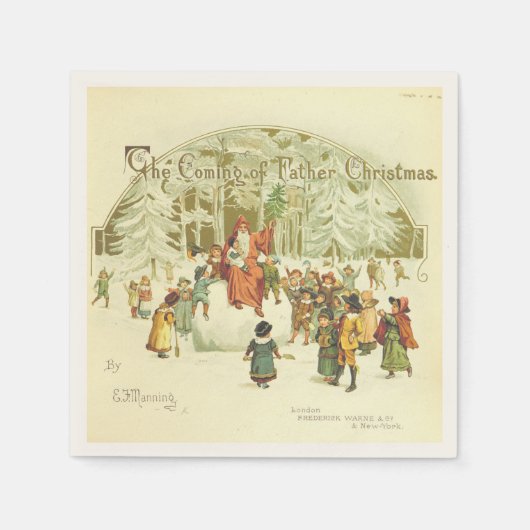 クリスマス来の父の話 スタンダードカクテルナプキン (正面)