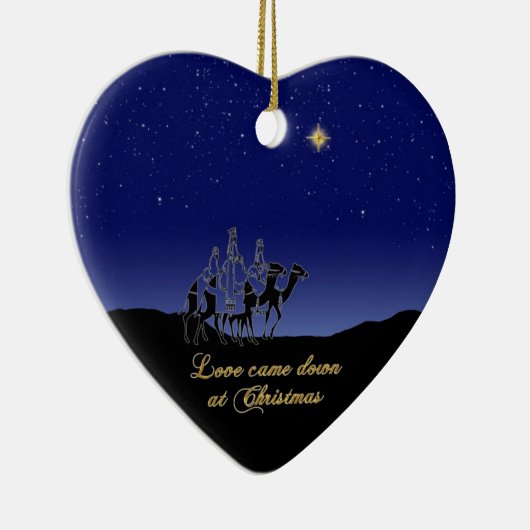 クリスマス来の飾り付けで恋をする セラミックオーナメント (右)