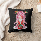 クリスマス来はサンタクロースの甘い玉座 クッション (ブランケット)