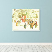 クリスマス来は キャンバスプリント (インサイチュ (ウッドフロア))
