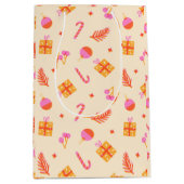 クリスマス来は ミディアムペーパーバッグ (正面)