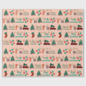 クリスマス来は ラッピングペーパー (フラット)