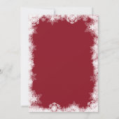 クリスマス来ズ·スーン写真の妊娠発表 招待状 (裏面)