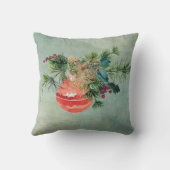 クリスマス枕の木と買い物客 クッション (裏面)