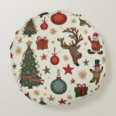 クリスマス枕クッション ラウンドクッション (裏面)