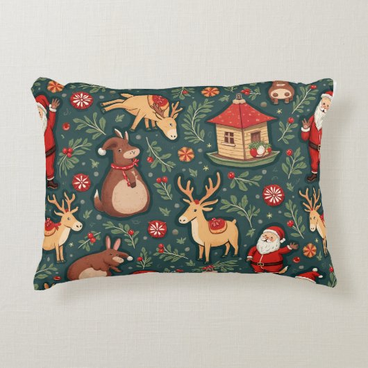 クリスマス枕 アクセントクッション (正面)