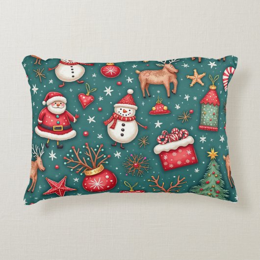 クリスマス枕 アクセントクッション (正面)