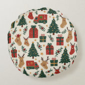 クリスマス枕 ラウンドクッション (裏面)