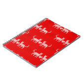 クリスマス柄のクロステッチネコがSに恋をする ノートブック (左側)