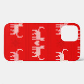 クリスマス柄のクロステッチネコがSに恋をする Case-Mate iPhoneケース (裏面 (横))