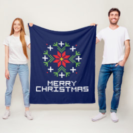 クリスマス柄6 フリースブランケット