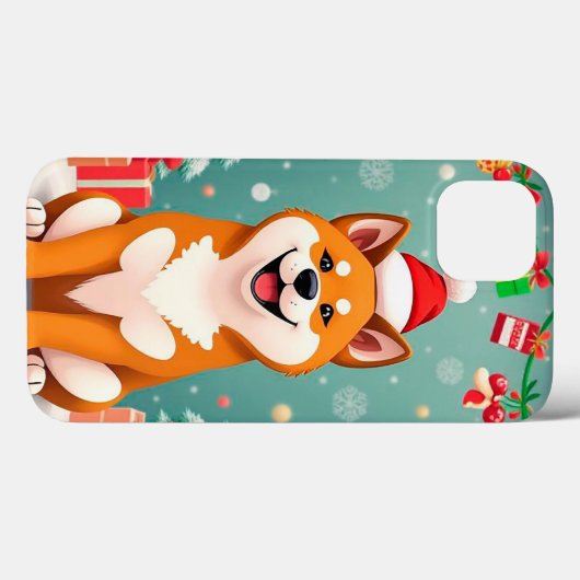 クリスマス柴犬犬 Case-Mate iPhoneケース (裏面 (横))