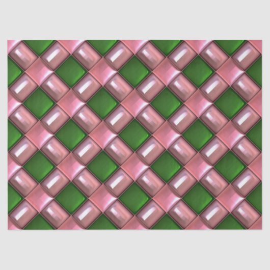 クリスマス格子ティッシュペーパー 薄葉紙 (正面)