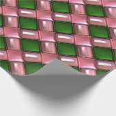 クリスマス格子包み紙 ラッピングペーパー (角)